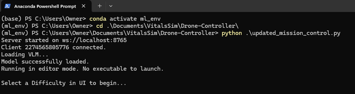 Drone Controller Run