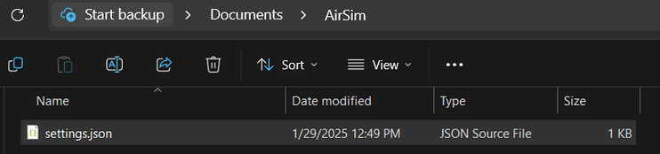 Drone Controller Settings JSON